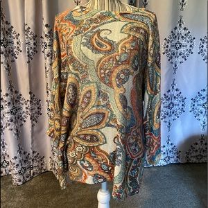 Chico’s size 2, multi colored, lightweight tunic